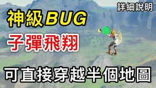 【薩爾達傳說︰曠野之息】詳情教學神級BUG「子彈飛翔」，可由初始之台直接飛進城堡