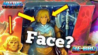 He-Man's New Look! Revolution Battle Armor Review, what's with his face?