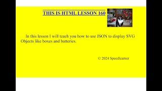 HTML Lesson 160