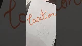 location drawing | location icon drawings easy | map location #shorts