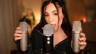 ASMR 3h wet Mouth Sounds  with 3 Mics ️️️ No Talking  For Intense Tingles & Relaxation ‍️