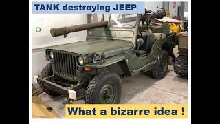 Hotchkiss 106SR jeep. Willys jeep in the French Army. 105mm recoiless gun. Anti tank platform.