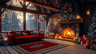 Heartwarming Christmas Music with Fireplace Crackle | Perfect Christmas Atmosphere