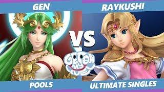 GOML 2019 SSBU - Gen (Palutena) Vs. Raykushi (Zelda) Smash Ultimate Tournament Pools