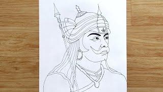 Maharana Pratap Drawing | Sketch Drawing | Easy Sketches