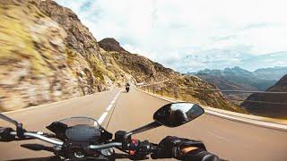 Motorbiking in Swiss Alps - Sustenpass [4K, Monster 821, QD Exhaust Sound]