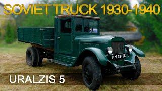 SOVIET TRUCK ZIS 5 Most popular USSR truck 1930-1940