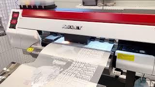 Amazing Audley DTF 2 head printer+shaker+air purifier printing solution