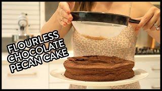 How To Make FLOURLESS CHOCOLATE PECAN CAKE | Le Bon Baker