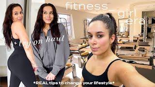 in my fitness girl era ⭐️ how i completely changed my lifestyle + activewear try on haul