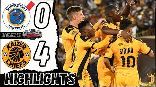 SUPERSPORT UNITED vs KAIZER CHIEFS Goals & Extended Highlights| Carling Knockout Cup last 16