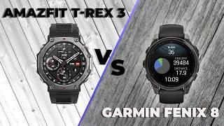 Amazfit T-Rex 3 vs Garmin Fenix 8 - Which Is The Best In Rugged Class?