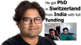 He got PhD in Computer Science in EPFL Switzerland  from India  !