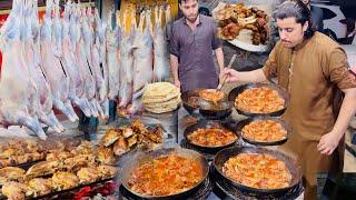 Shinwari tekka and Shinwari Karahi recipe | mountain of meat | Seekh kabab Street food | Dumba Karai