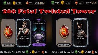 MK Mobile, Boss 200 Fatal Twisted Tower vs Boss 200 Twisted Tower