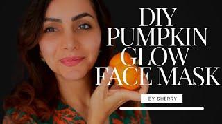 DIY Pumpkin Glow Face Mask