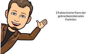 Faktorisierte Form der Bruchfunktion