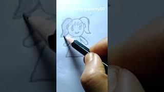 How to draw a cute tady doll drawing || easy drawing tutorial || shorts || Youtubeshort ||