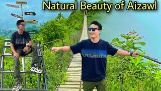 Best Place To Visit in Aizawl || Natural Beauty of Mizoram || Hanging Bridge Above Mountains