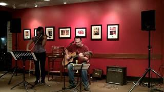 Sanitarium Metallica acoustic guitar and violin cover at Borders Open Mic