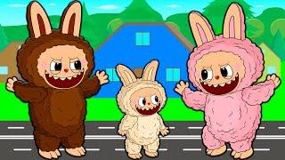 FAMILY OF LABUBU! 1 DAY IN THE LIFE OF LABUBU THE MONSTERS POP MART Cartoon Animation