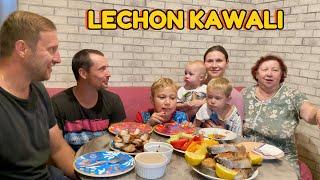 MY FAMILY IS CRAZY ABOUT FILIPINO LECHON! Lechon kawali with Mang Tomas Sauce!