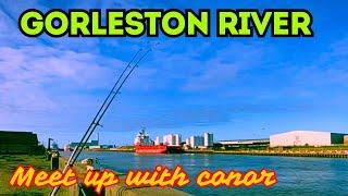 Gorleston river sea fishing uk , meet up with Conor shore fishing