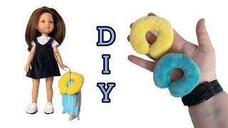 Travel pillow for doll Paola Reina. Sewing, how to make a neck pillow with your own hands + Pattern