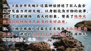 四上暑假预习必背《第四单元课文中心归纳》 #语文 #学习 #暑假