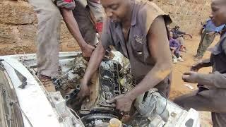 toyota 4K engine complete rebuild//African Bush Mechanics