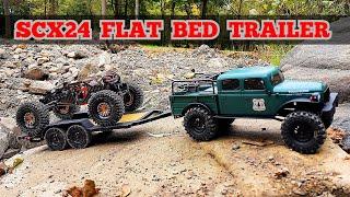 Scx24 Flat Bed Vehicle Trailer First Tow Review