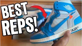 I GOT 1:1 OFF WHITE UNC FOR $100! (Best Replica Sneaker Website)