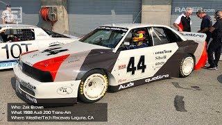 RACER: 1988 Audi 200 Trans Am In-Car at Monterey