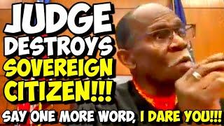 WOW!!!  Strict Judge DESTROYS Sovereign Citizen And Sends Him BACK TO JAIL!!!