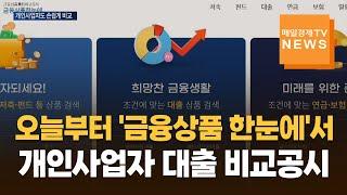 [매일경제TV 뉴스] 개인사업자 대출도 비교 공시…편리하게 조회