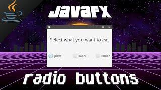 JavaFX RadioButtons 