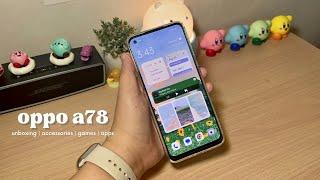 unboxing the oppo a78 & making it cute and aesthetic! 🩵