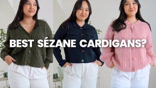 SEZANE Knitwear Cardigans Try On Haul *Midsize Review*