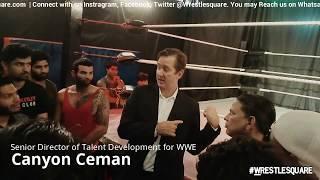 WWE Visit to Wrestlesquare  wrestling training school - WWE India Tryout 2019