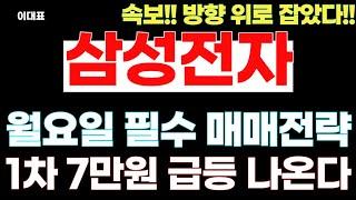 [삼성전자 주가전망] 월요일 필수 매매전략! 1차 7만원 급등 나온다! #삼성전자 #삼성전자주가전망
