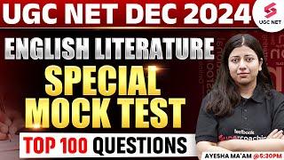 UGC NET English Literature Classes 2024 | UGC NET English Literature Mock Test By Ayesha Khan