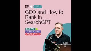 GEO and How to Rank in SearchGPT