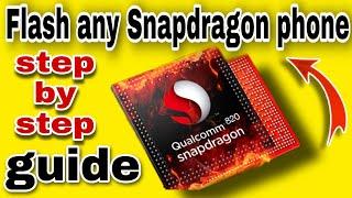 How to Re-Flash your Stock Rom | fix Dead Mode and No Response | Edl mode Flashing for Qualcomm 2020