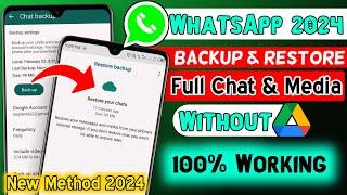 WhatsApp Chat Backup And Restore 2024 | How To Backup & Restore WhatsApp Messages | Chat Transfer