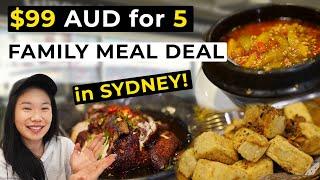 $99 CHINESE DINNER FEAST for 5!  Sydney Restaurant & Food Guide | Sydney Vlog 2022