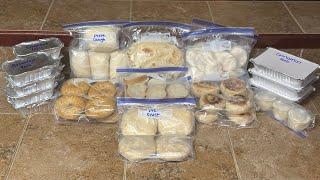 Ultimate Freezer Stock Up: Homemade Tortillas, Bagels, Cinnamon Rolls and More!! Huge Freezer Prep!