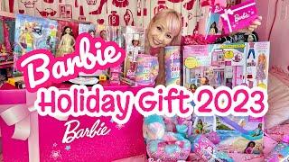 Barbie PINK HOLIDAY GIFT SET from Mattel Santa!!! Gift Ideas 2023