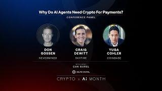 Why do AI agents need crypto for payments? | Crypto x AI Event