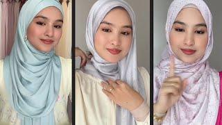 5 EASY SHAWL TUTORIAL – CARA PAKAI TUDUNG SHAWL SIMPLE GAYA BARU – QotrunNada