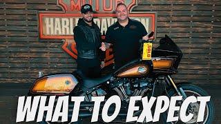 The process of buying a new bike at a Harley Davidson dealership / step by step